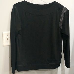 zenergy by chicos black blouse long sleeve